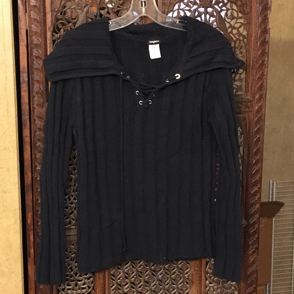 Navy sailor collar sweater